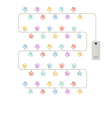 Sirius Ally Stjerne Lyskæde, 40 LED, Multi