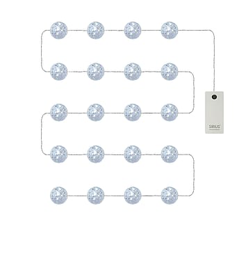 Sirius Maja Kugle Lyskæde, 20LED Blå