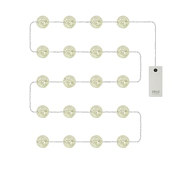 Sirius Maja Kugle Lyskæde, 20LED Hvid