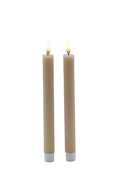Sirius Sille Kronelys 2 Stk. sæt Light Caramel Ø2x25cm