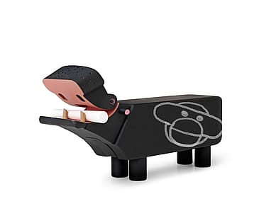 Kay Bojesen Flodhest Sort 12,5 cm