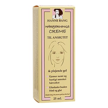 Hanne Bang Hårfjerningscreme til Ansigtet 25 ml + 20 ml