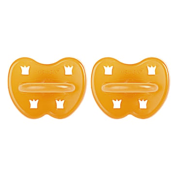 HEVEA Two-Pack Round pacifier 3-36 Months (Natural)