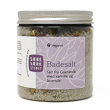 SÆBEVÆRKSTEDET Aromatisk badesalt Kamille & Lavendel