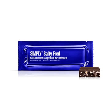 Simply Chocolate Salty Fred Mørk Chokoladebar Mandler 40 g