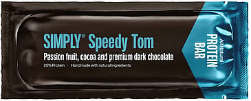 Simply Chocolate Proteinbar Speedy Tom Passionsfrugt 40 g