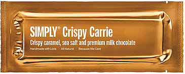 Simply Chocolate Chokoladebar Crispy Carrie Karamel, havsalt 40 g
