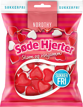 Nordthy Søde Hjerter Sukkerfri 65 g