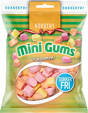 Nordthy Mini Gums Vingummi Sukkerfri 65 g