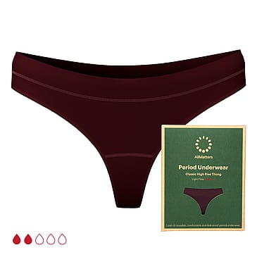 AllMatters Højtaljet G-streng Dark Plum XL