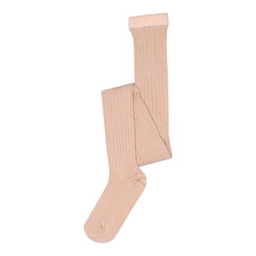 MPkids Bomulds Rib Strømpebuks Rose Dust (853) 80