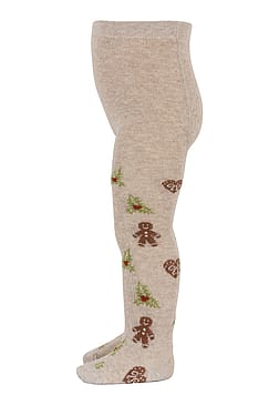 MPkids Christmas Tights Beige Melange 100