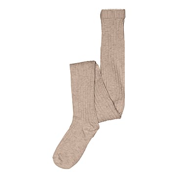 MPkids Wool Rib Tights Light Brown Melange 90