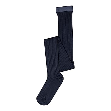 MPkids Bomulds Rib Strømpebuks Navy (807) 80
