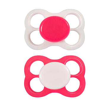 Barnets Favorit 2 pak Luftsutter Silikone Pink 0-6 mdr.
