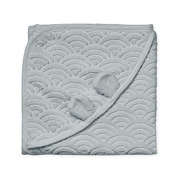 Cam Cam Copenhagen Baby Håndklæde med Hætte 40 Classic Grey 80x80 cm