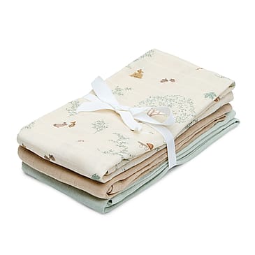 Cam Cam Copenhagen Muslin Cloth 3-pack Woodland