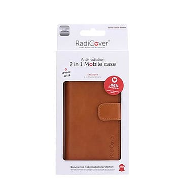 RadiCover Mobilcover iPhone 6/7/8 Brun premium læder