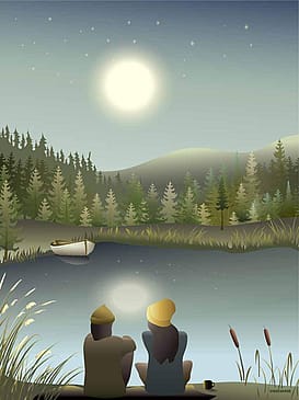 ViSSEVASSE Plakat 'Moonlight With You' 30 x 40 cm