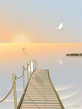ViSSEVASSE Plakat 'Bathing Bridge' 30 x 40 cm