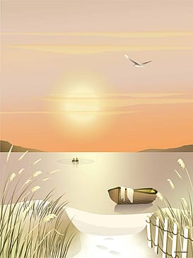 ViSSEVASSE Plakat 'Dunes' 30 x 40 cm