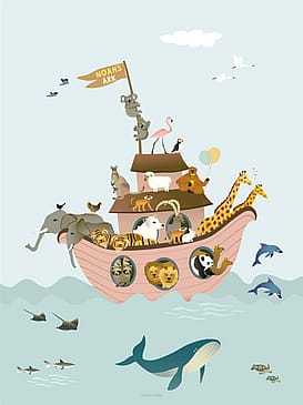 ViSSEVASSE Plakat 'Noah's Ark' 30 x 40 cm