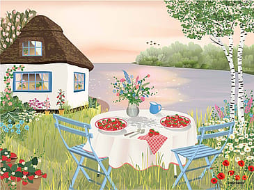 ViSSEVASSE Plakat Sweet Strawberries 30x40 cm