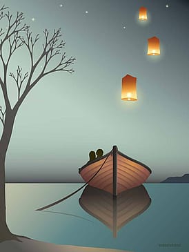 ViSSEVASSE Plakat 'The Lanterns' 30 x 40 cm