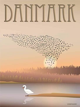 ViSSEVASSE Plakat 'Danmark Sort Sol' 30 x 40 cm
