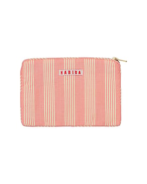 HABIBA Stockholm Stripe Mini Clutch Flamingo