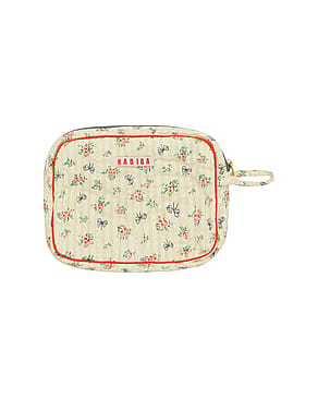 HABIBA Little Bow Makeup Clutch Vanilla