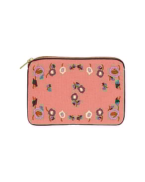 HABIBA Flora Mini Clutch Berry