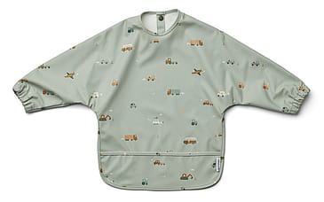 LIEWOOD Merle Spiseforklæde Maskiner / Dove Blue Mix