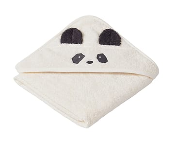 LIEWOOD Albert Håndklæde med hætte Panda Creme De La Creme