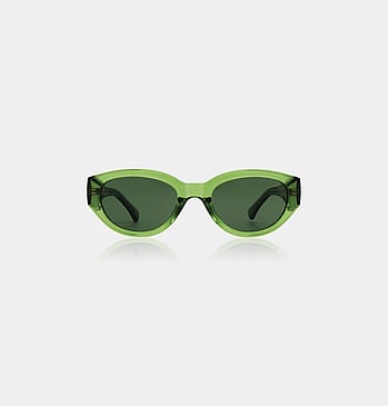 A. Kjærbede Winnie Solbriller Light Olive Transparent