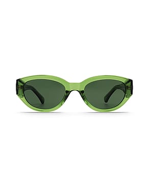 A. Kjærbede Winnie Solbriller Light Olive Transparent