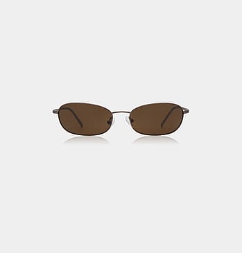A. Kjærbede Jack Solbriller Matte Brown