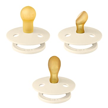 BIBS Try-it Colour 3 stk. Ivory Str. 1