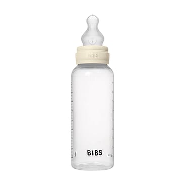BIBS Sutteflaske Medium Flow Silikone Ivory 270 ml