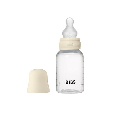 BIBS Sutteflaske Slow Flow Silikone 2-pak Ivory 150 ml