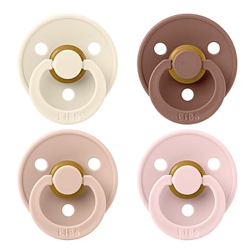 BIBS Colour Sut Latex 4-pak Ivory/Blush/Woodchuck/Blossom Str. 2