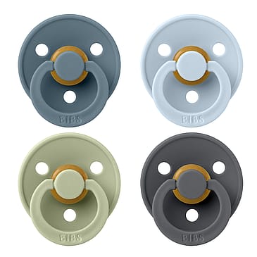 BIBS Colour Sut Latex 4-pak Petrol/Sage/Baby Blue/Iron Str. 2