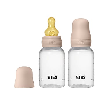 BIBS Baby Bottle Round Latex Blush 150 ml 2-PK Blush 150 ml/ Slow Flow