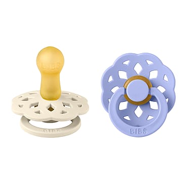BIBS Pacifier Boheme 2-Pak Ivory/Hush Latex Size 2