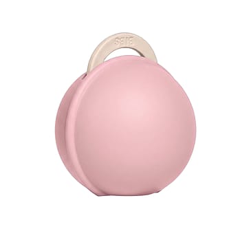 BIBS Colour Pacifier Round Latex Size 2 Petal &  Pacifier Case Mini Baby Pink
