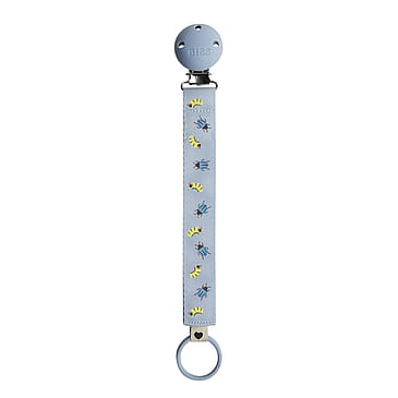BIBS Studio Pacifier Clip Ribbon Caterpillar Beetle Mix