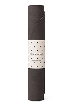 moshi moshi mind Oval Yoga Mat Dark Brown