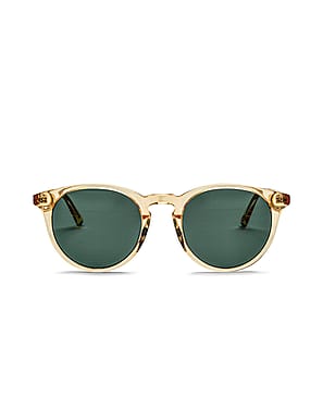 MESSYWEEKEND Depp Solbrille Champagne Green
