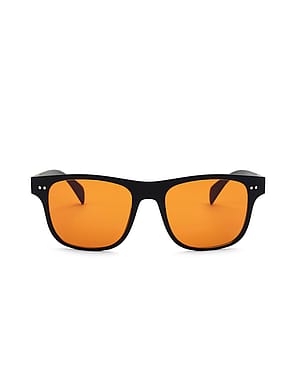 MESSYWEEKEND Letvægtssportssolbriller Black Orange