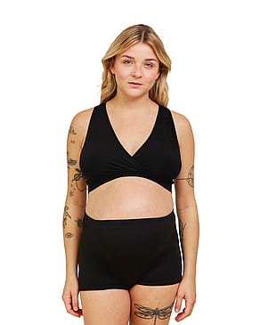 Carriwell Graviditets- Og Hospitalstrusser Sort 2 stk Onesize